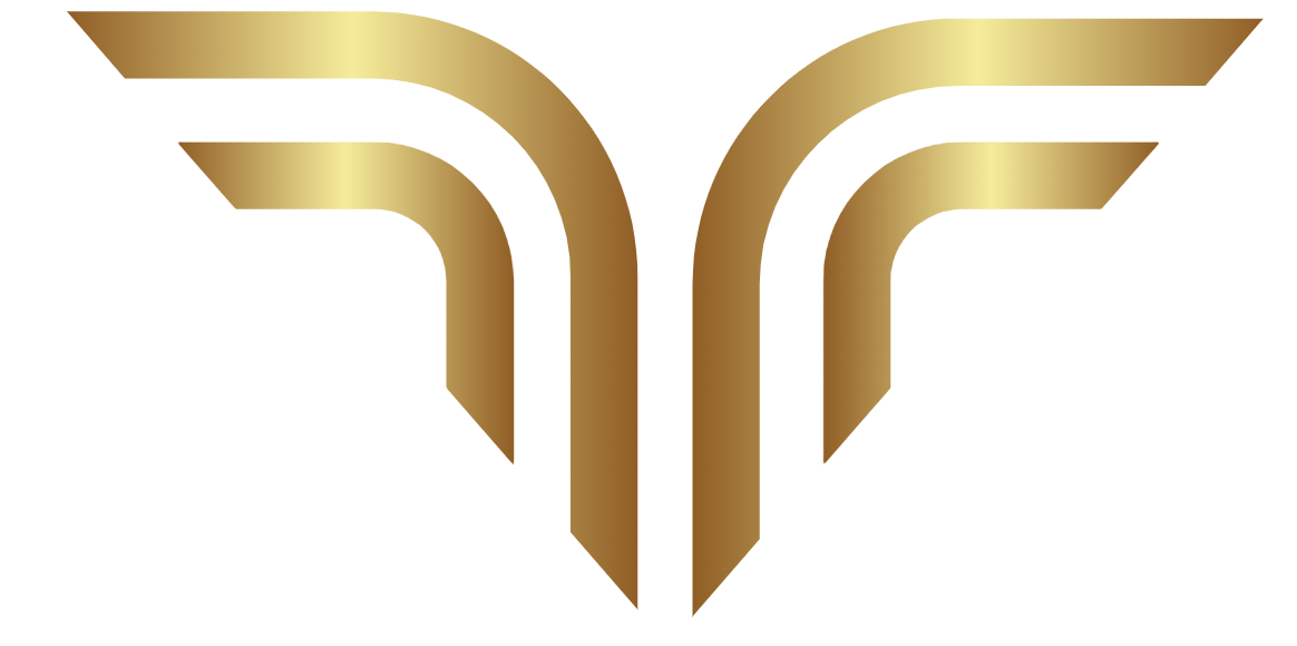 Logo traction doré sur fond blanc