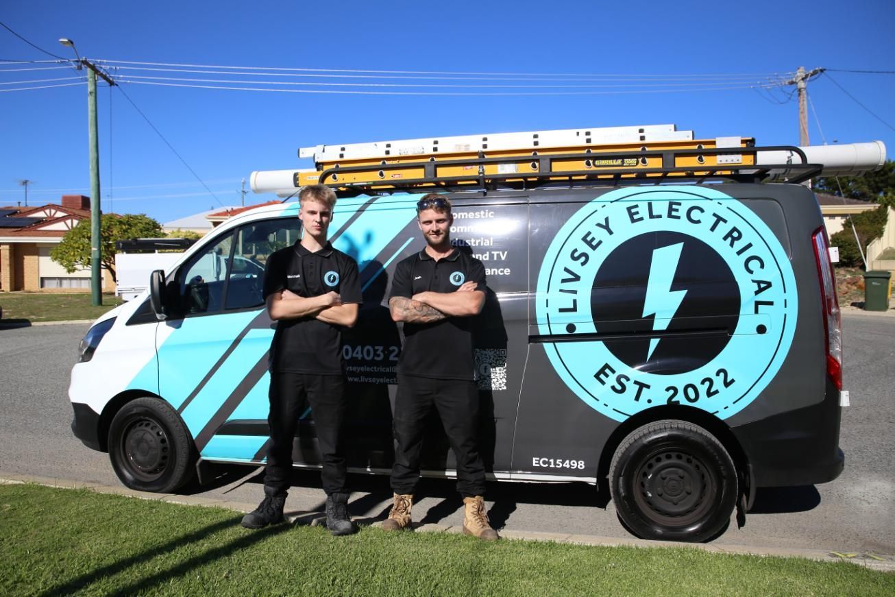 The team from Livsey Electrical