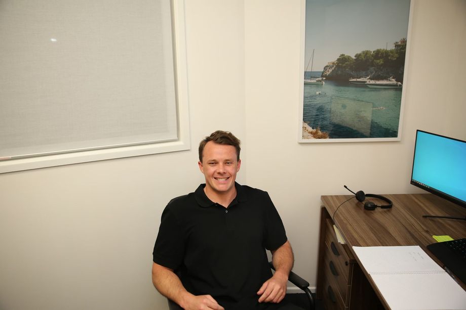 Marketing manager sitting in an office