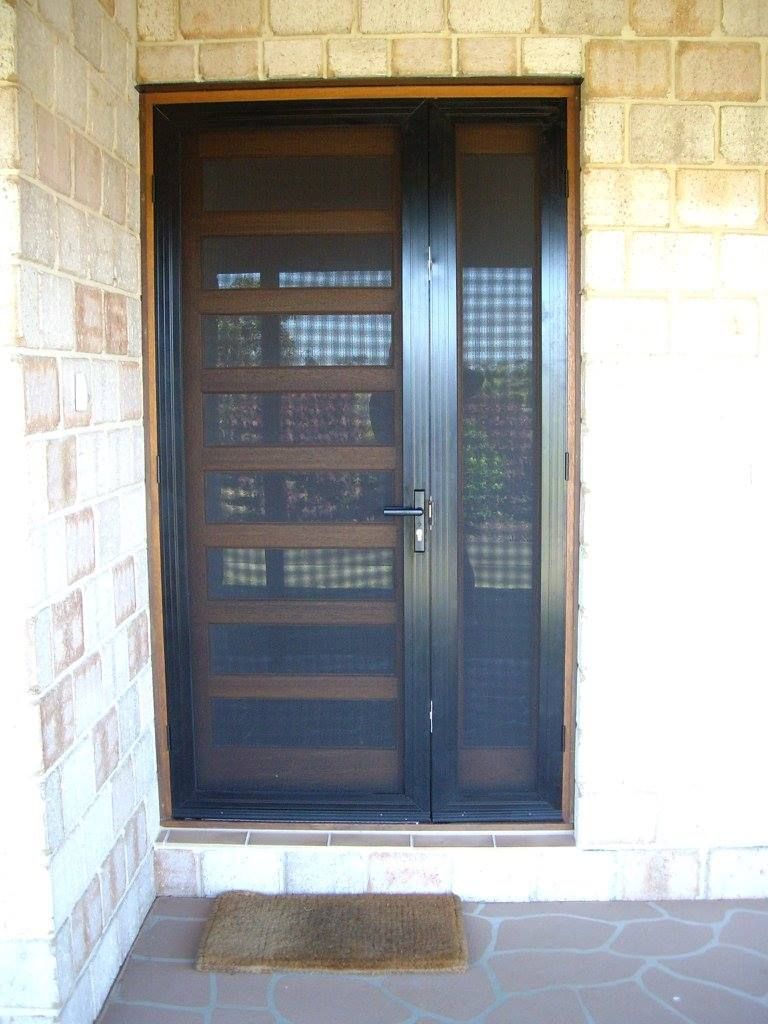 Front Door With A Security Screen — Advantage Screens and Blinds Hervey Bay In Pialba, QLD