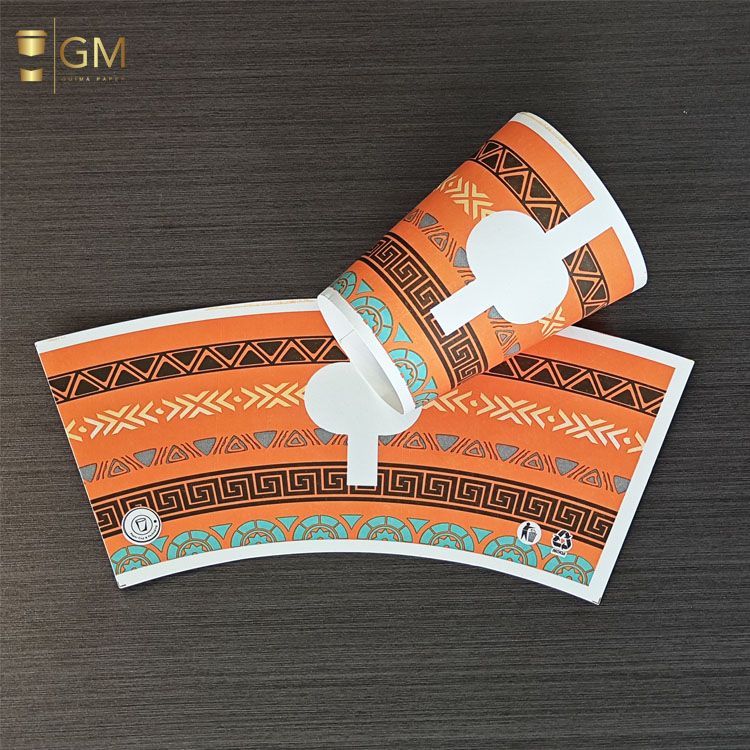 Raw Material Paper Cup Fan for Cups and Bowls 6oz