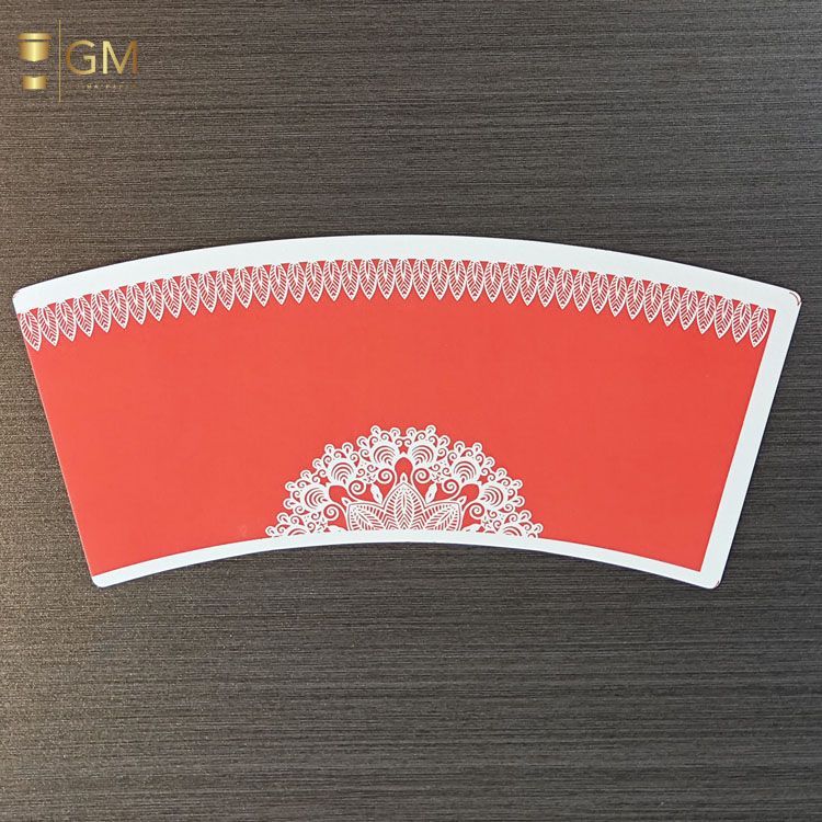 Printable Paper Cup Fan Blanks for Coffee & Tea Cups