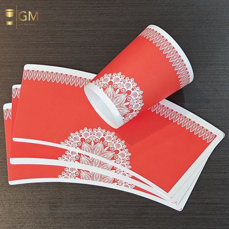 Printable Paper Cup Fan Blanks for Coffee & Tea Cups 6oz