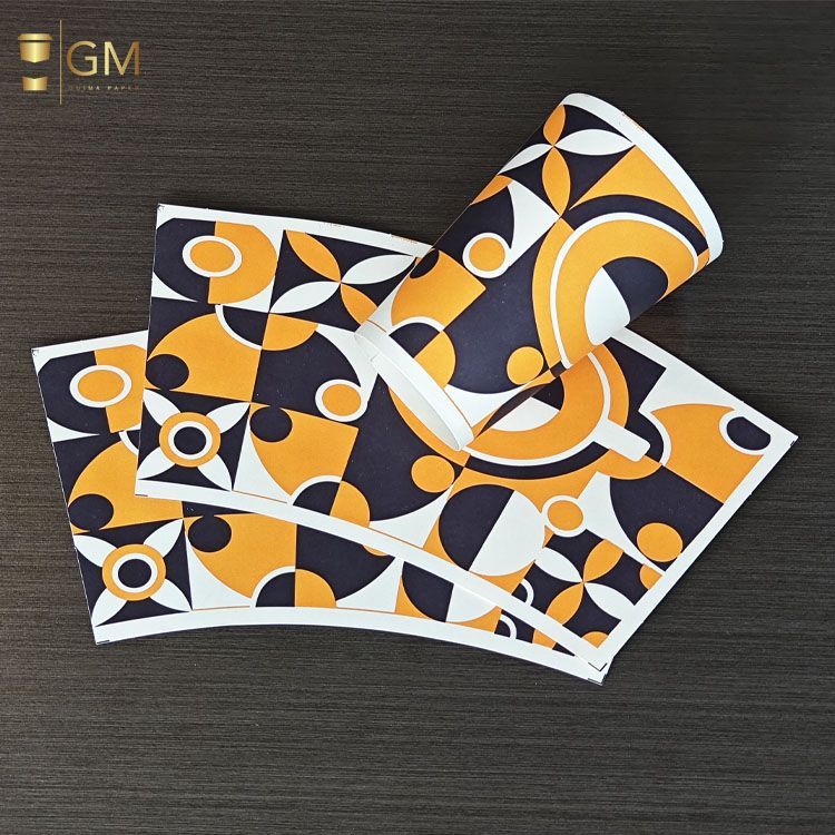 Raw Material Paper Cup Fan for Cups and Bowls 7oz