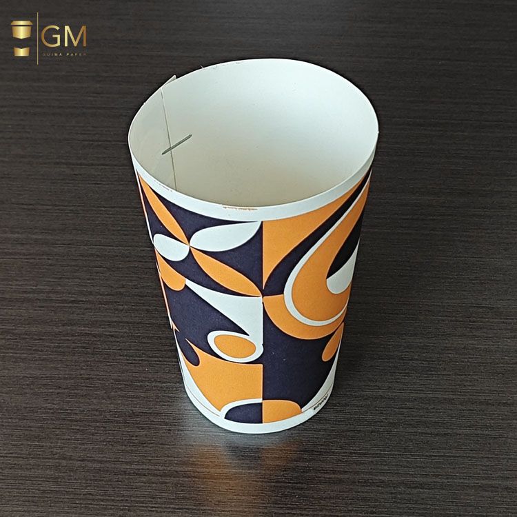 Raw Material Paper Cup Fan for Cups and Bowls 8oz