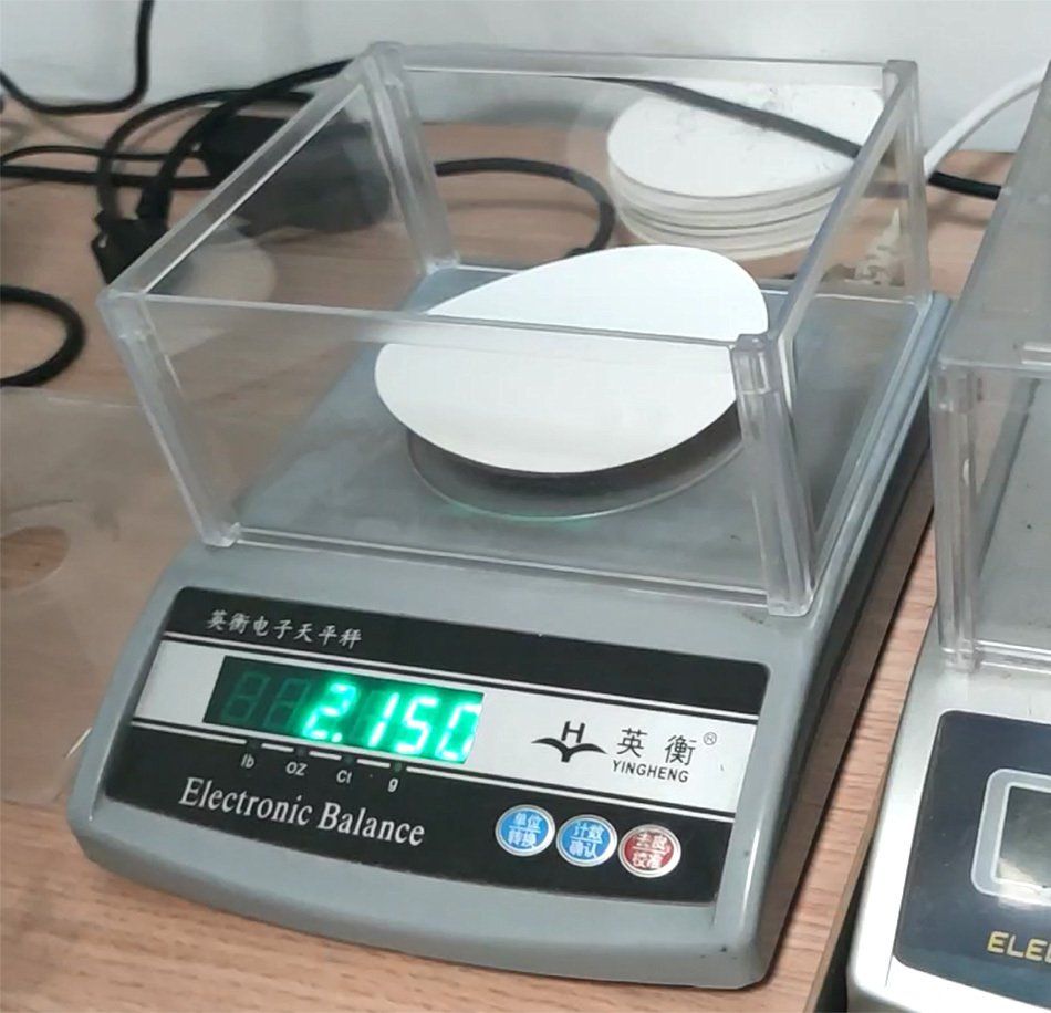 test how many gsm for paper cup materials of PE coated paper