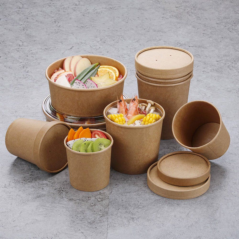 kraft paper rolls with PE coated for soup bowl raw materials
