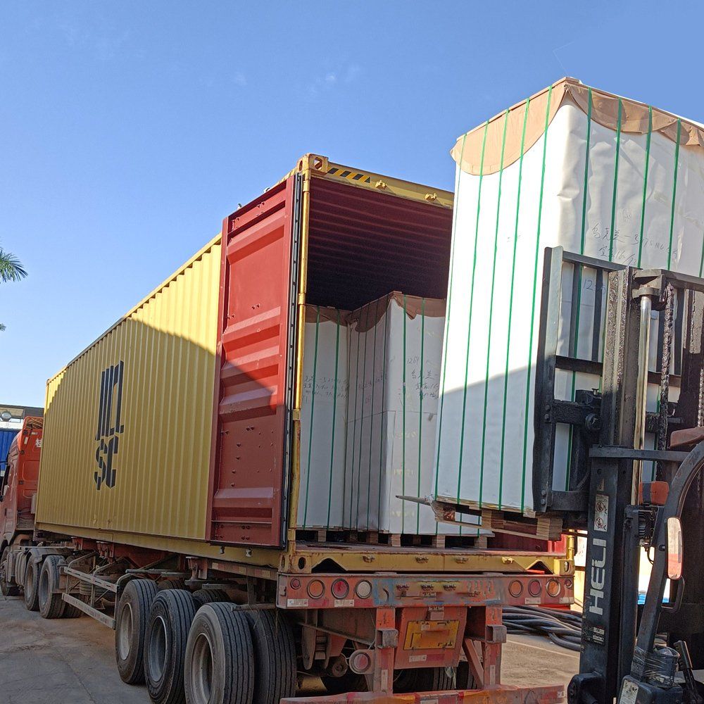 pallet package for paper cup fan raw materials