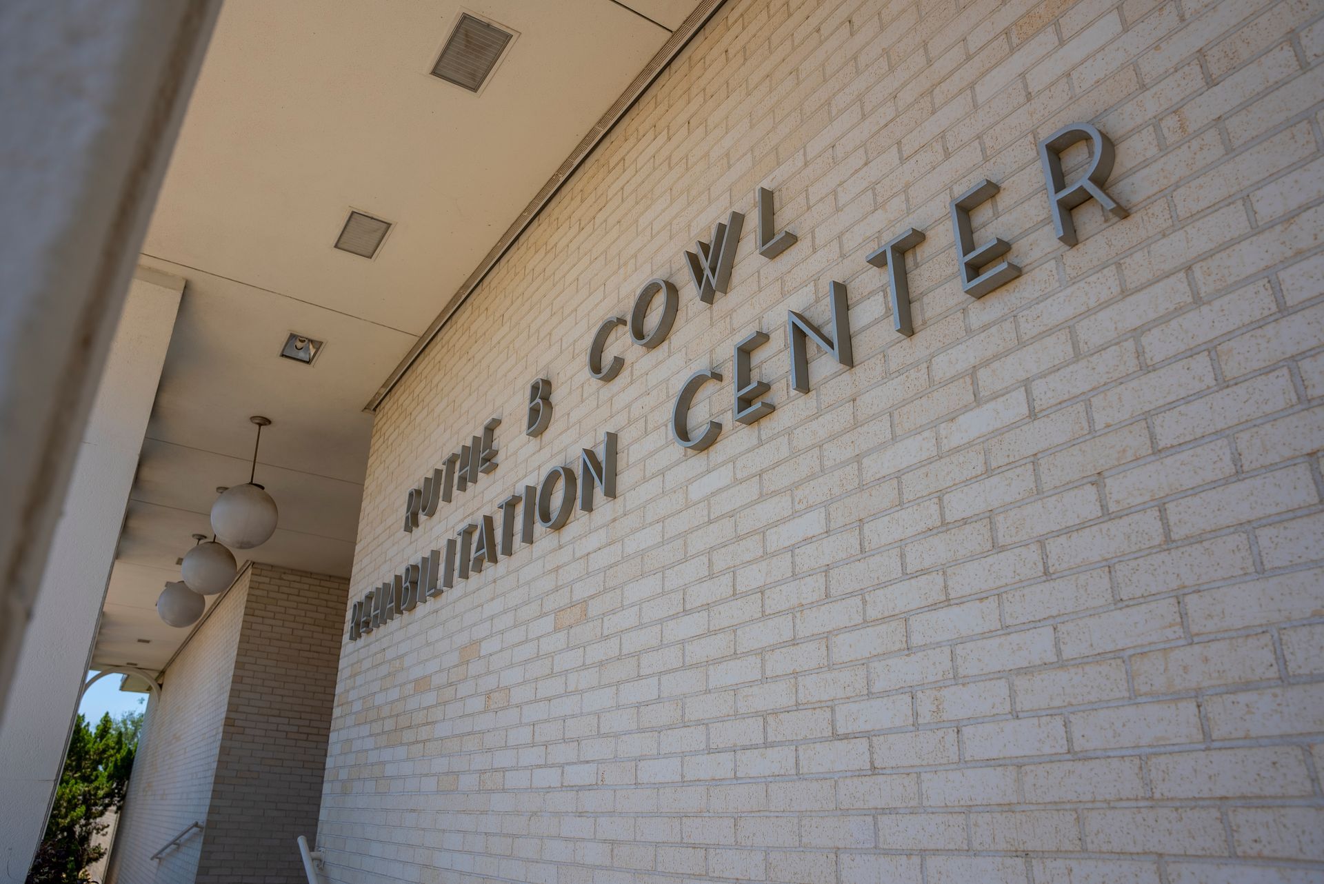 Entrance ramp to Ruth B Cowl Rehabilitation Center