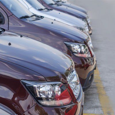 Cars in a row - Walt's Auto Service Center, Taunton, MA