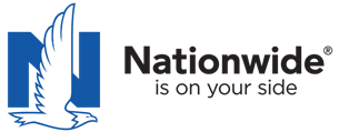 Nationwide logo with blue