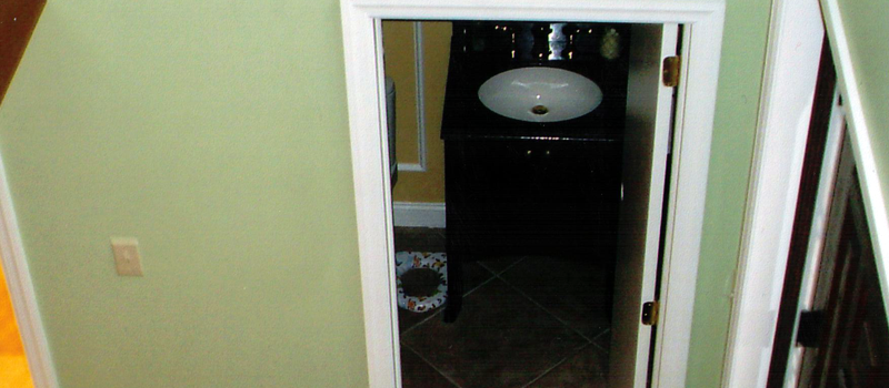 example of painted walls in a green color