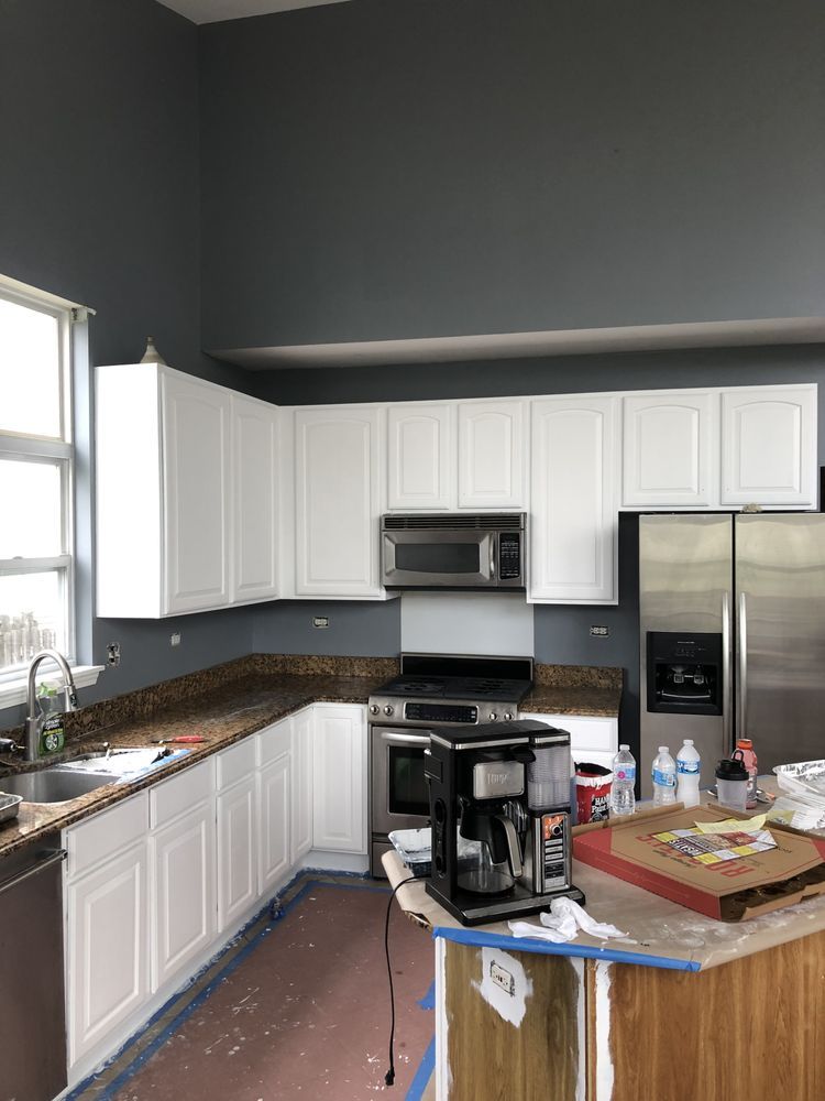 A kitchen remodel in Rockford, IL in progress - Creative Remodeling hard at work