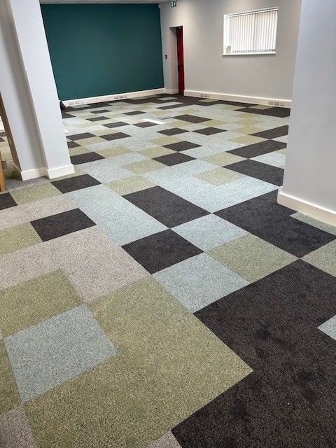 Commercial flooring installation