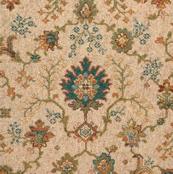 Ivory Palmette Broadloom