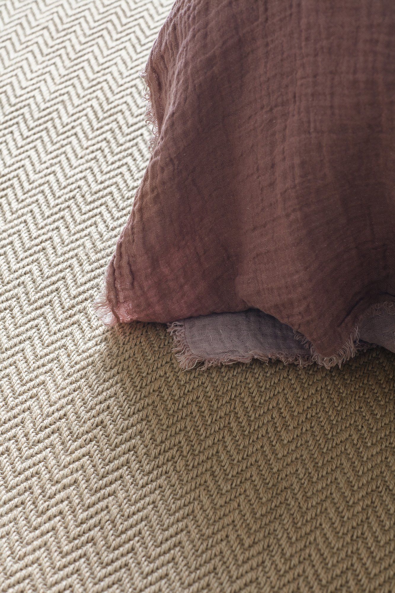 Chevron Natural Brown