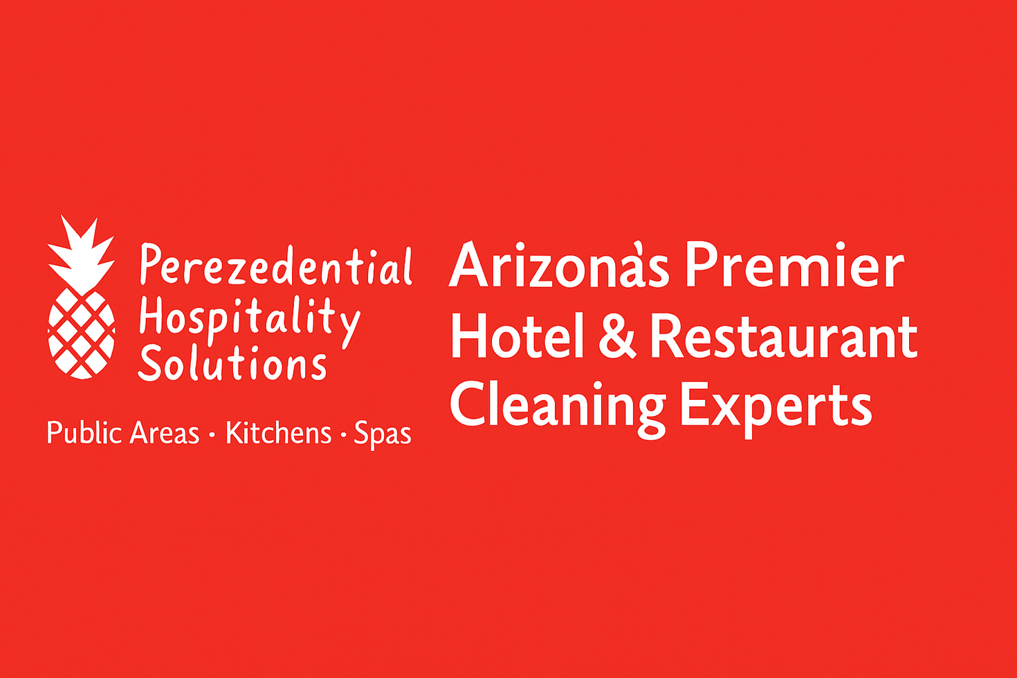 The logo for perezedential arizona 's premier hotel & restaurant cleaning experts