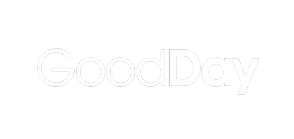 The word good day is written in white on a white background.