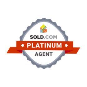 A sold.com platinum agent badge on a white background