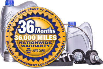 NAPA Warranty Badge | J & S Automotive