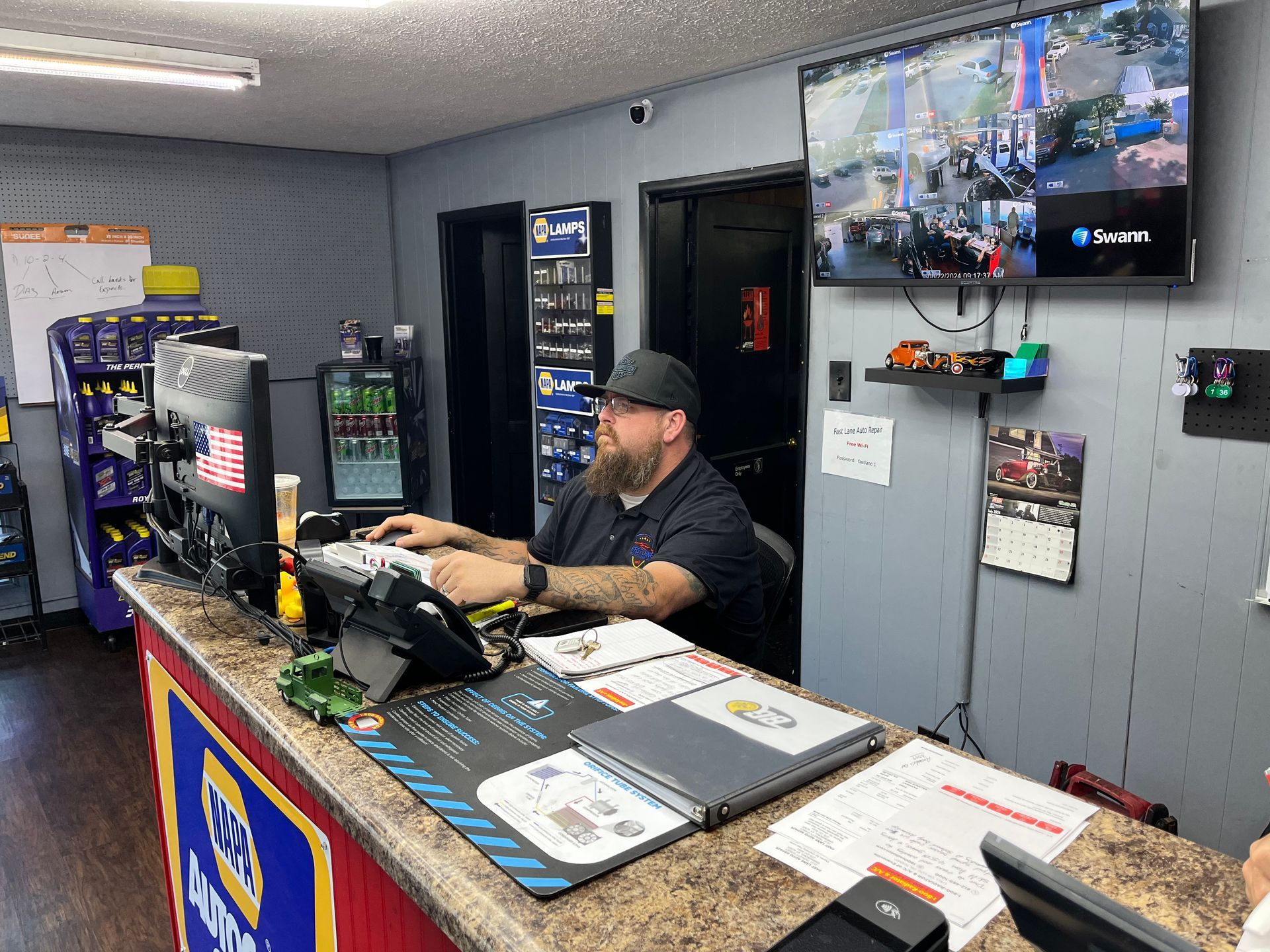 Team Member Working | Fast Lane Auto Repair