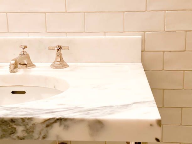 Marble Slab Bathroom Sink Counter — Rohnert Park, CA — North Bay Monument