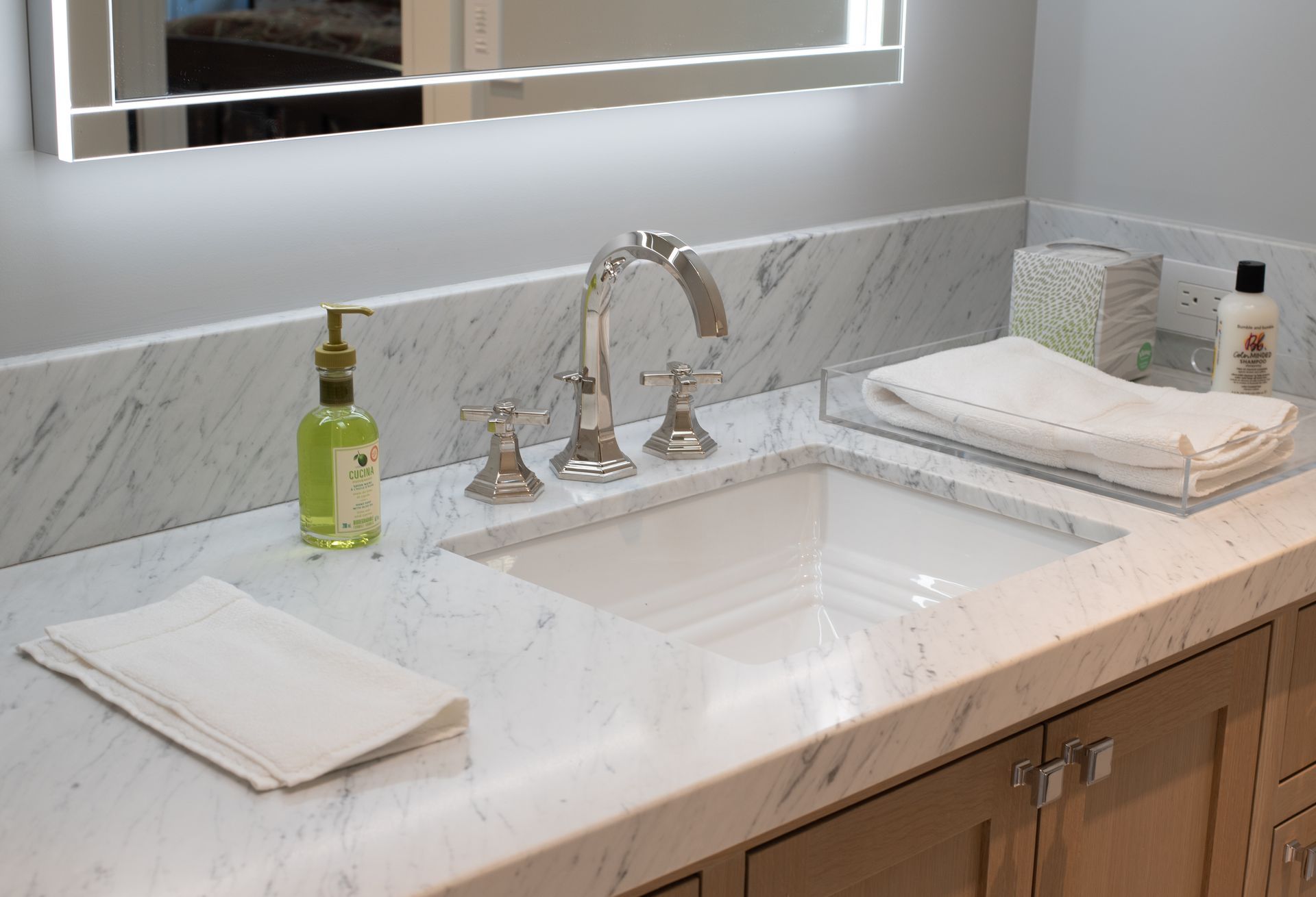 Bathroom With Sink and Soap — Rohnert Park, CA — North Bay Monument