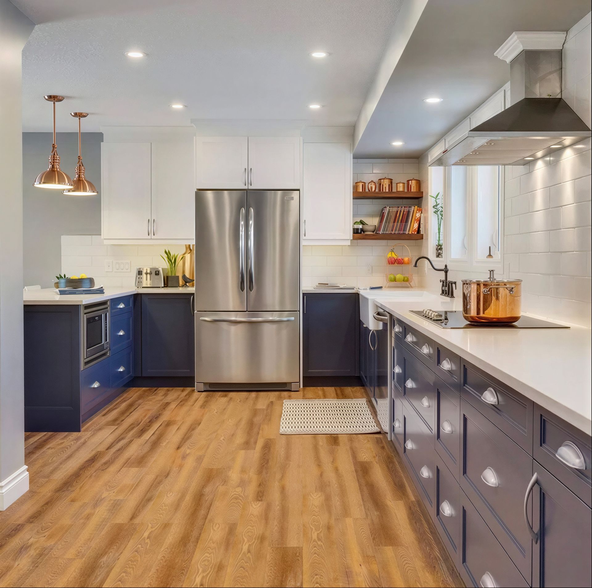 Custom kitchen electrical installation and lighting upgrade in Edmonton