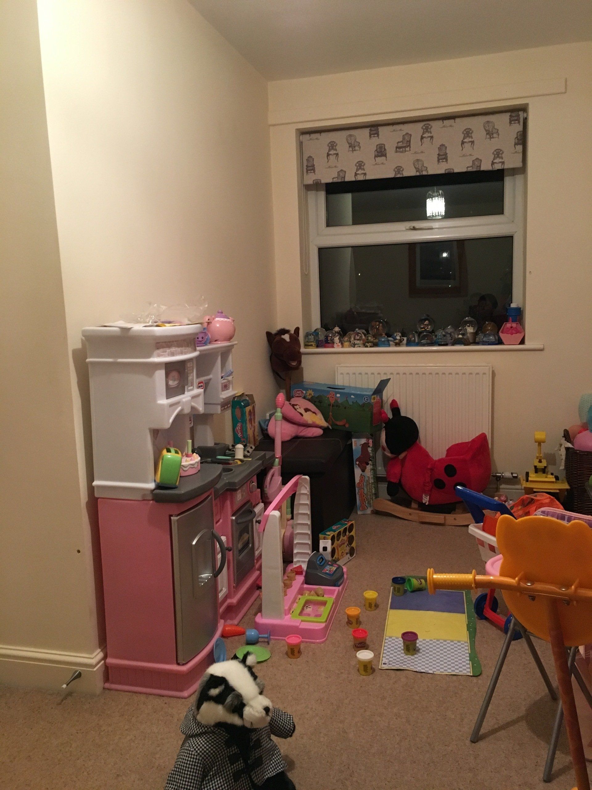Before the organising of a child's bedroom started