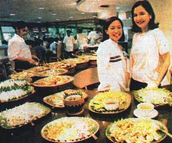 Cabalen president Maritel Nievera with architect Popi Laudico at Cabalen Robinson's Place.