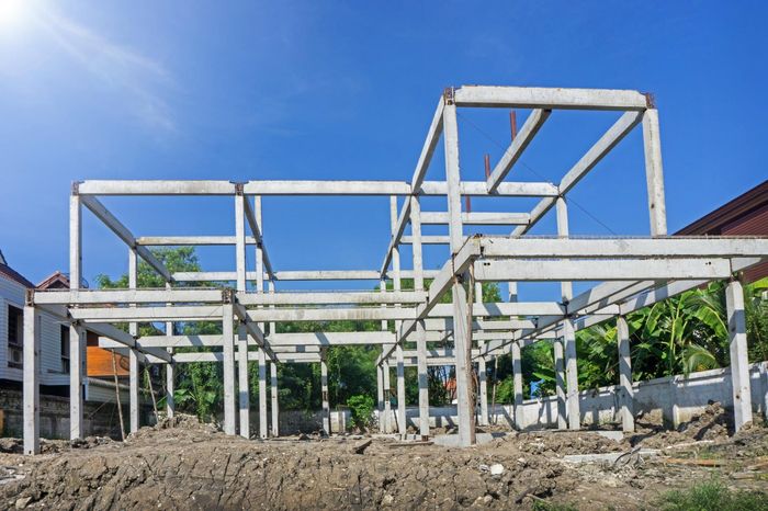 Concrete Frame for Residential House near Rancho Cucamonga California