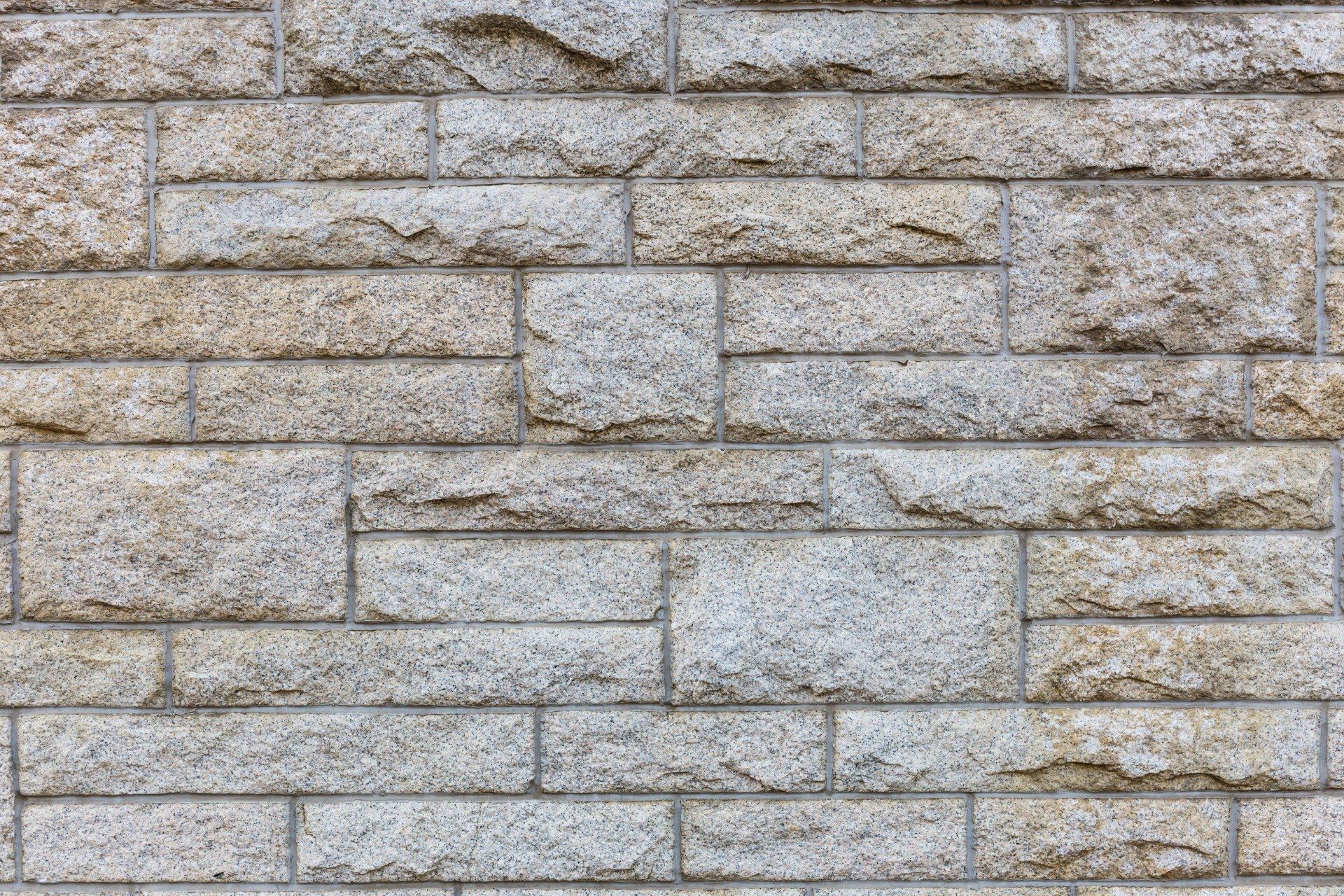 Concrete designed to look like a stone wall in Rancho Cucamonga in California