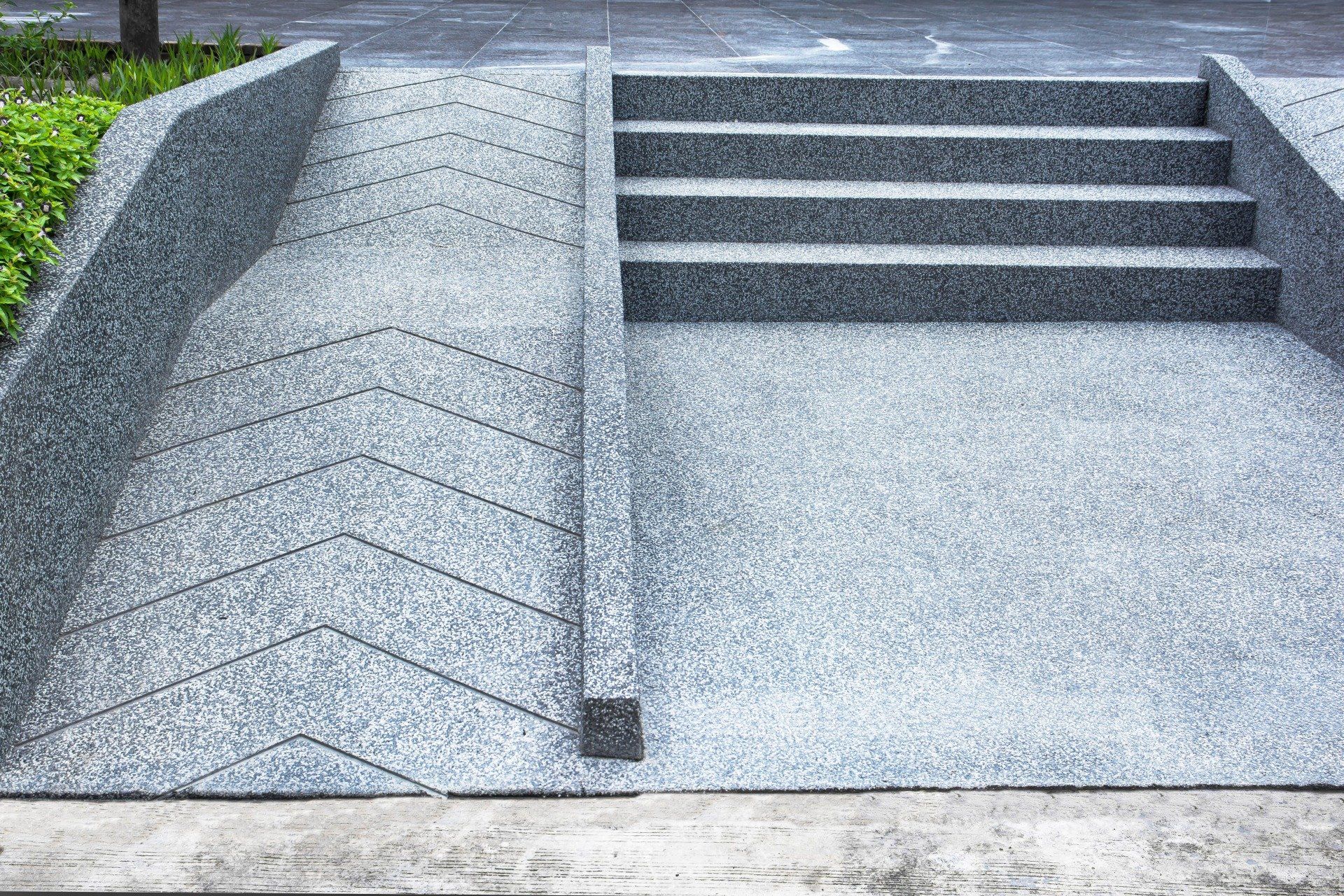 Concrete steps and ramp in Rancho Cucamonga California