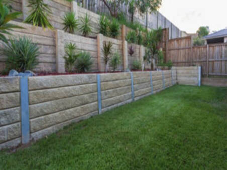 Layered retaining walls in Rancho Cucamonga CA