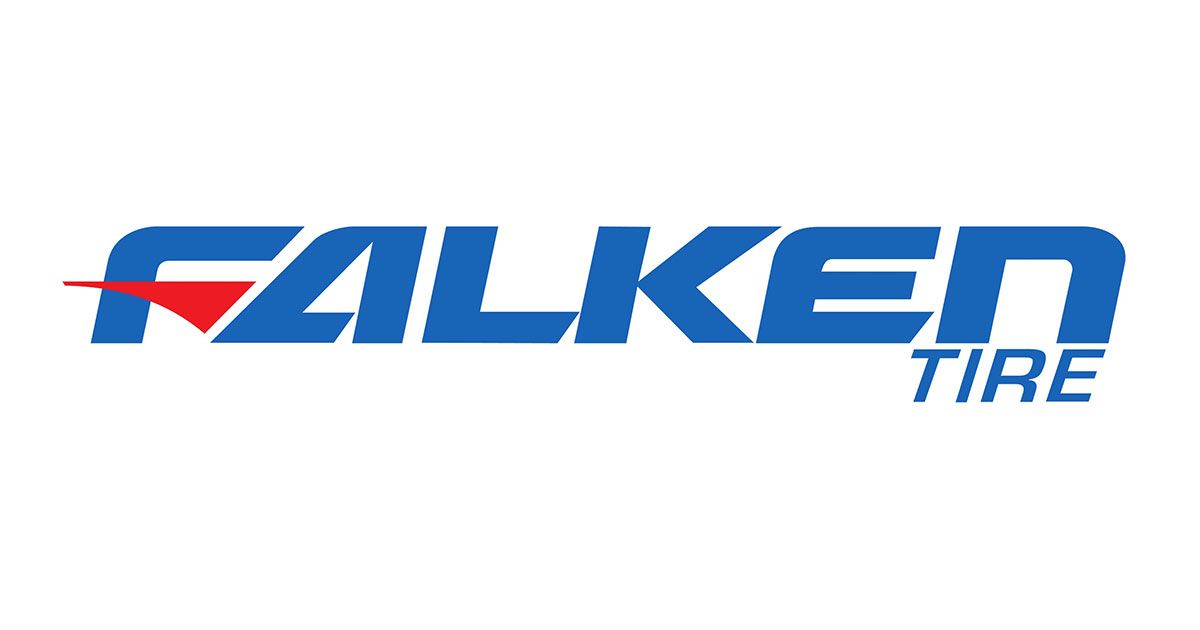 The falken tire logo is blue and red on a white background.