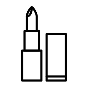 Cosmetici icona di rossetto