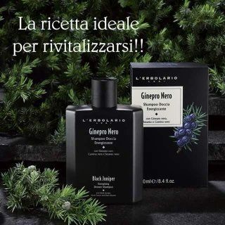 shampoo doccia energizzante al ginepro nero