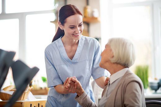 Patient With Caregiver — Temecula, CA — Akahina Home Care