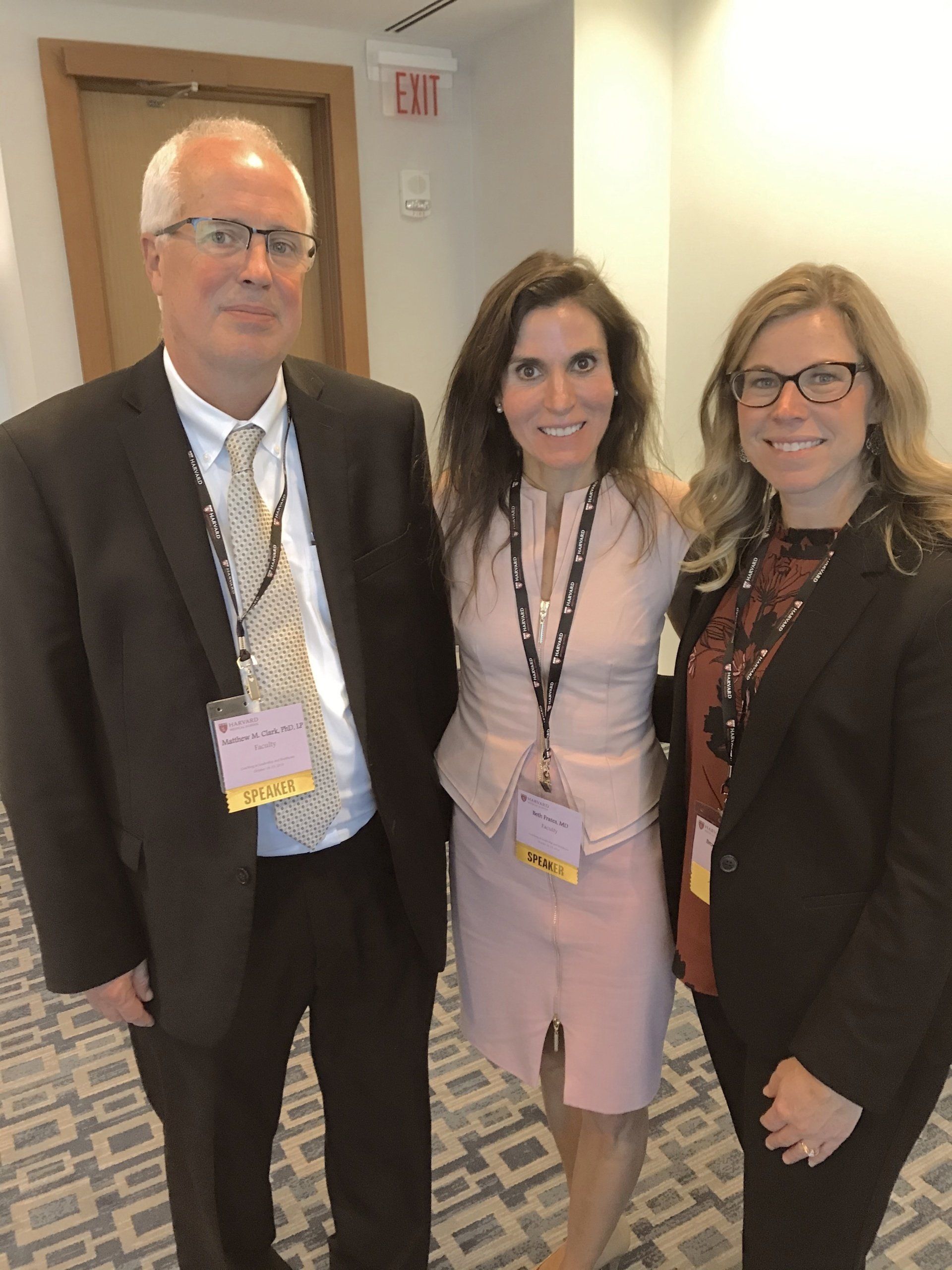Dr. Beth Frates with colleagues at the Institute of Coaching CME Harvard Course 2019.