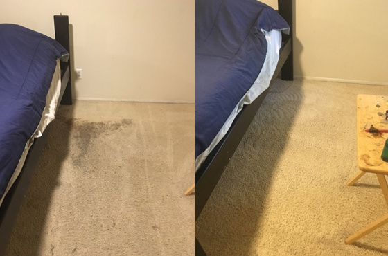 Carpet Works — Before And After Image Of Carpet in Santa Clarita, CA