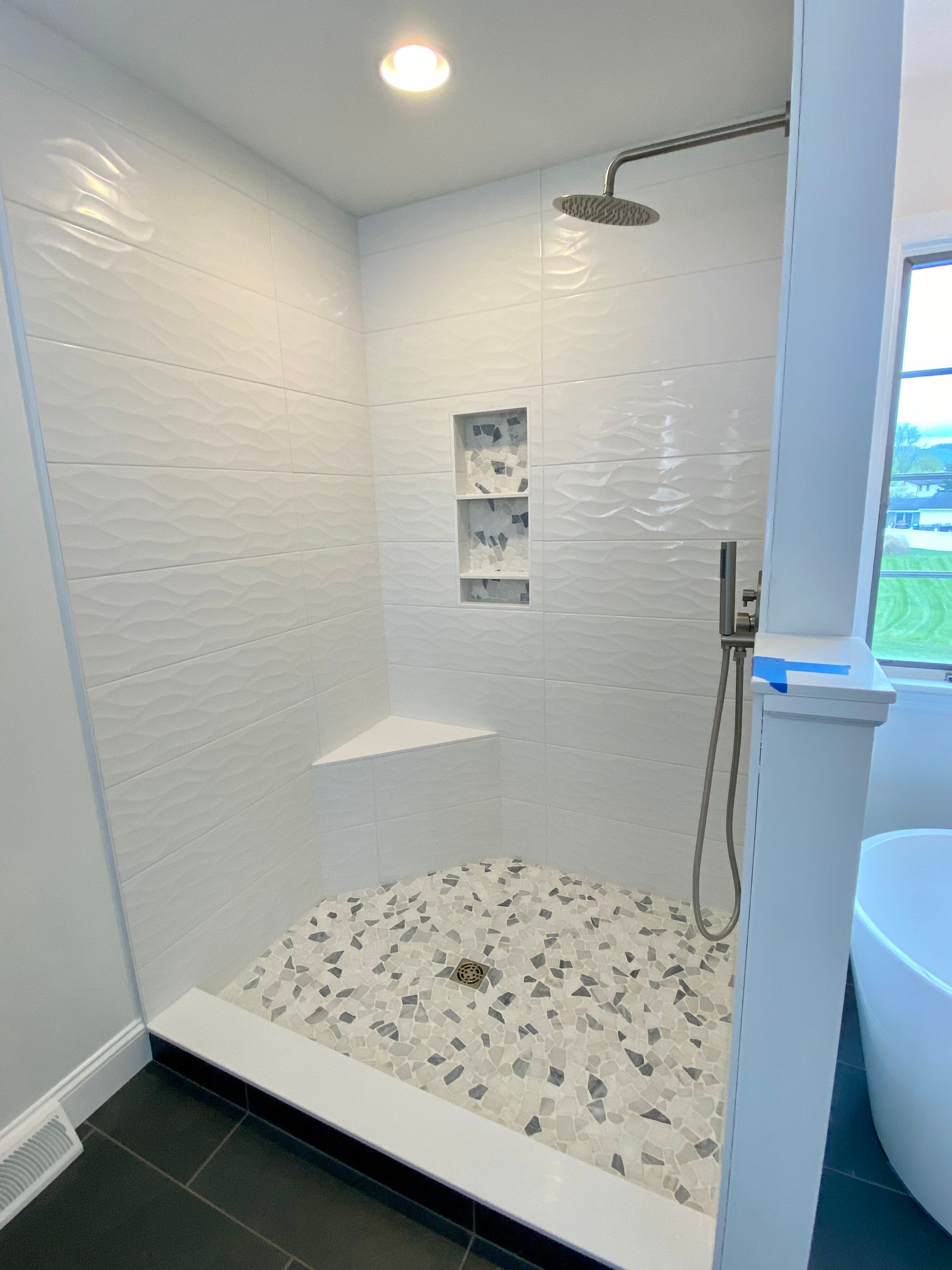 Beautiful bathroom design by Christy Martin Interiors