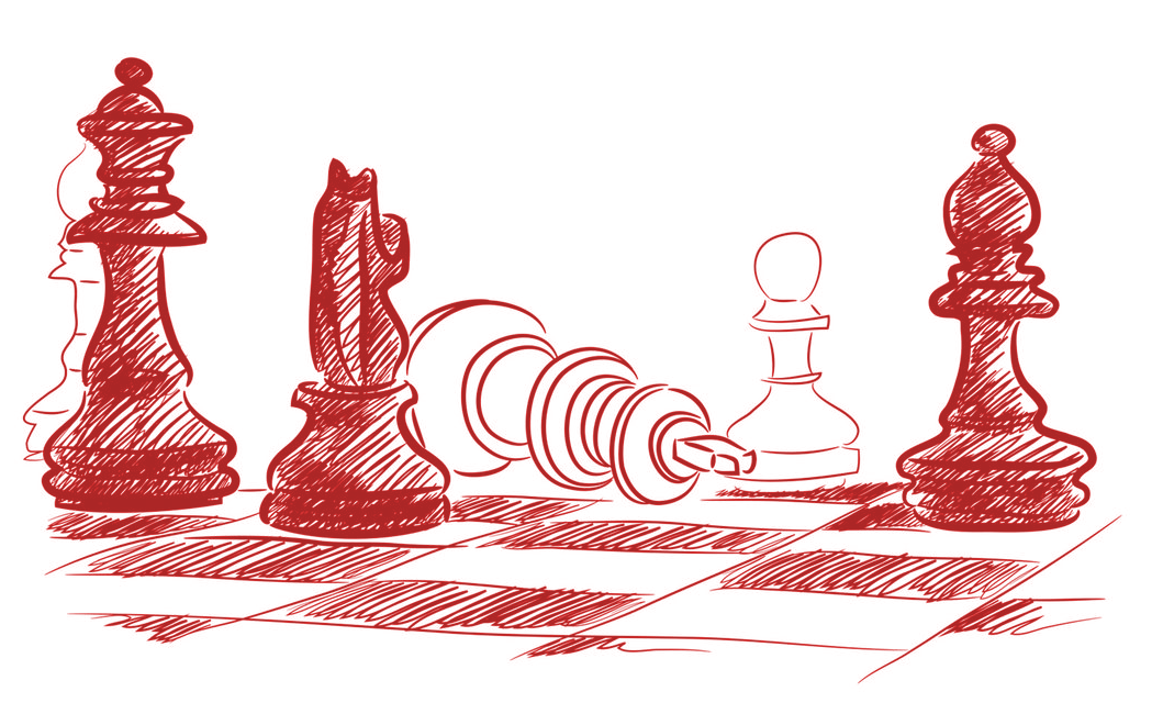 Illustration of chess pieces