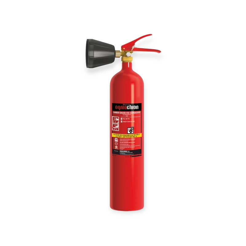 CO2 Brandblusser 2 kg  Veilig voor elektrische apparatuur & klasse B