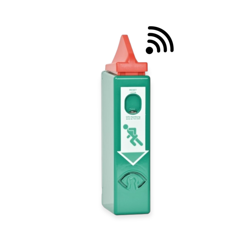 Nooduitgang deur alarmbewaking met draadloze doormelding