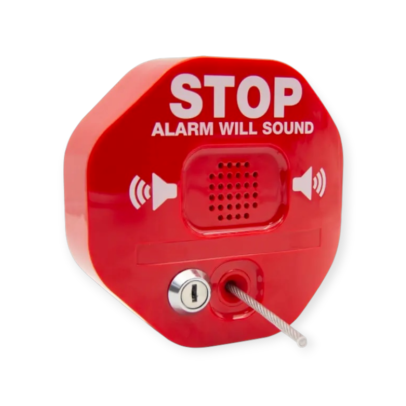 STI 6200-KS-CHR Evacuatiestoel stopper met sleutel schakelaar