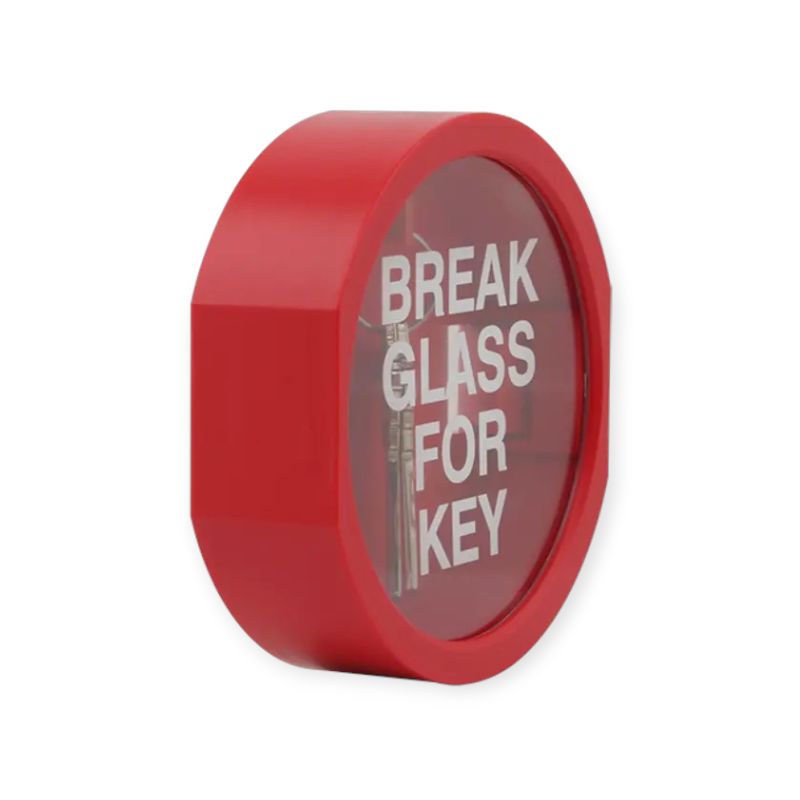 STI-6720-CL - sleutelkast met op bedrijfsnaam bedrukt glas