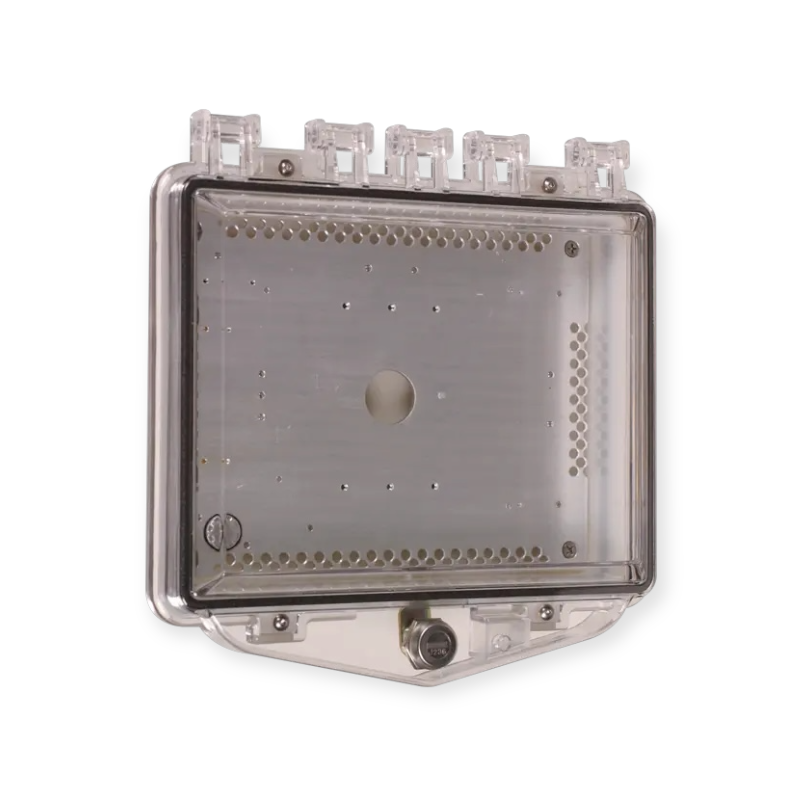 STI-7510F-HTR polycarbonaat verwarmde kast met sleutelslot