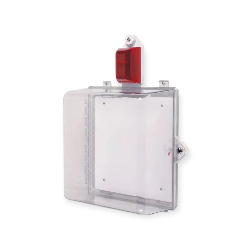 STI-7535 beschermende kast met sirene, flitseralarm en duimvergrendeling