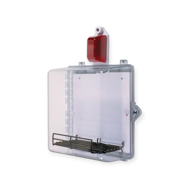 STI-7535MED AED-beschermkast met flits-sirene-alarm en duimvergrendeling