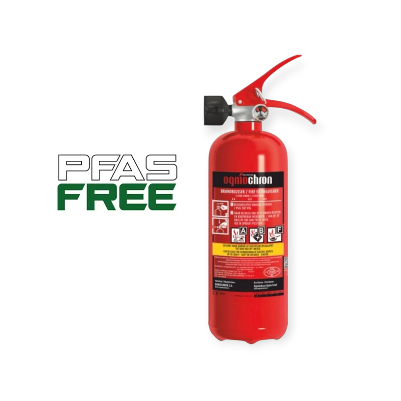 Schuimblusser 2 liter Fluorvrij (PFAS-vrij) milieuvriendelijk & veilig